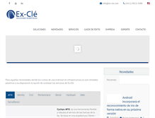 Tablet Screenshot of ex-cle.com